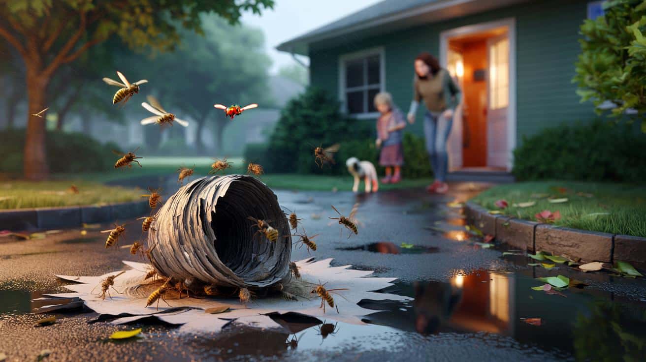 Storms ripped 312 hornet nests from trees near you : could a single fall put your family at risk?