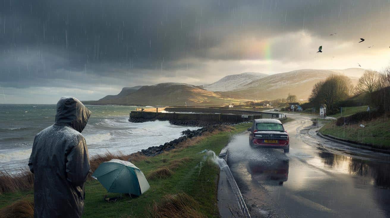 UK braced for 48 hours of sleet and 70mph gusts: will you warm up as 8–12C highs return by midweek?